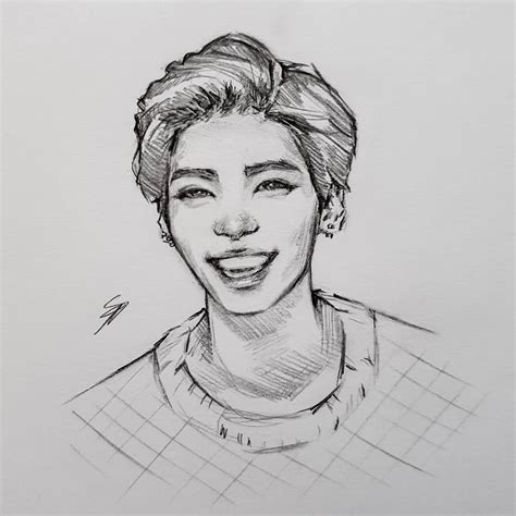 for the nctzens out there i hope you like it 😌 sketching his hair was way too fun nct nctu