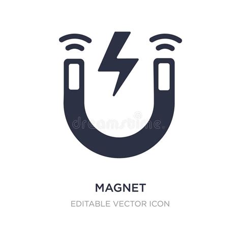 Magnet Icon On White Background Simple Element Illustration From Ui