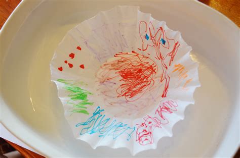 Tie Dye Coffee Filter Craft For Kids