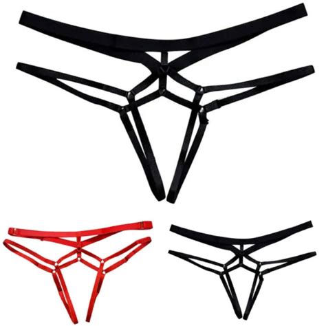women sexy thongs string panties open crotch crotchless underwear g strings £3 47 picclick uk
