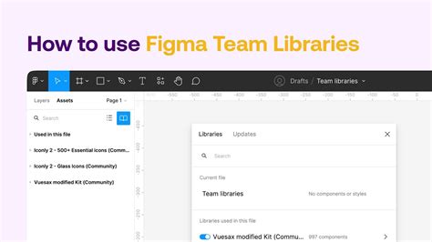 Figma Team Libraries Speed Up Your Workflow Youtube