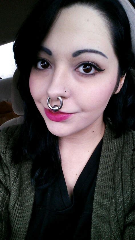 Women With Huge Septums Nose Piercing Piercings For Girls Face
