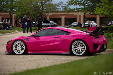 Pink Acura Nsx At The Drip Drop Exotics Car Show