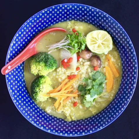 Thai Green Curry Rice Soup Vegan Gf Rhians Recipes