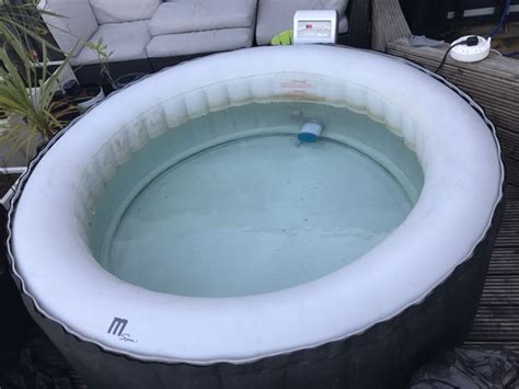 Mspa Silver Cloud Round Person Inflatable Hot Tub Spa Jacuzzi Fully