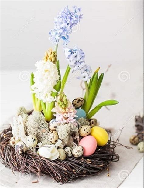 Easter Table Display In Severn Md Willow Oak Flower And Herb Farm