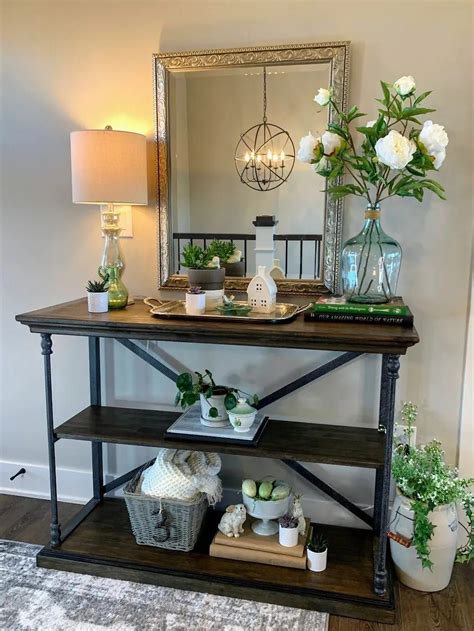 Console Table Styling Entryway Console Table Entry Tables Entrance