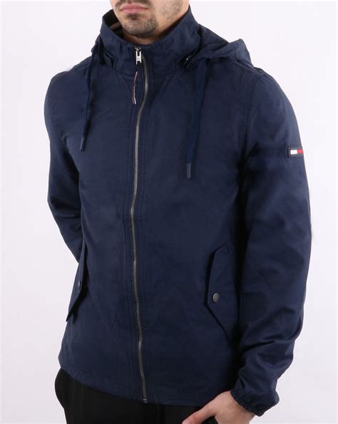 Tommy Hilfiger Hooded Jacket Navy 80s Casual Classics