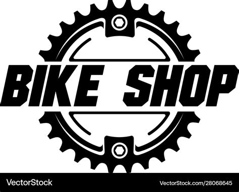 Bicycle Shop Service Bike Park Logo Design Vector Image