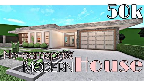 Modern Bloxburg House 1 Story No Gamepass Fogueira Molhada Riset