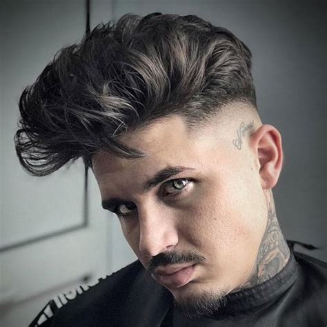 5.4 textured spiky hair + low fade. How To Style A Modern Pompadour (2021 Guide)
