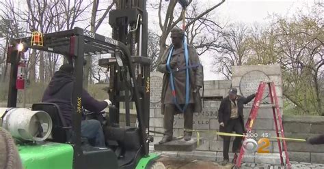 controversial statue of dr j marion sims removed from central park cbs new york