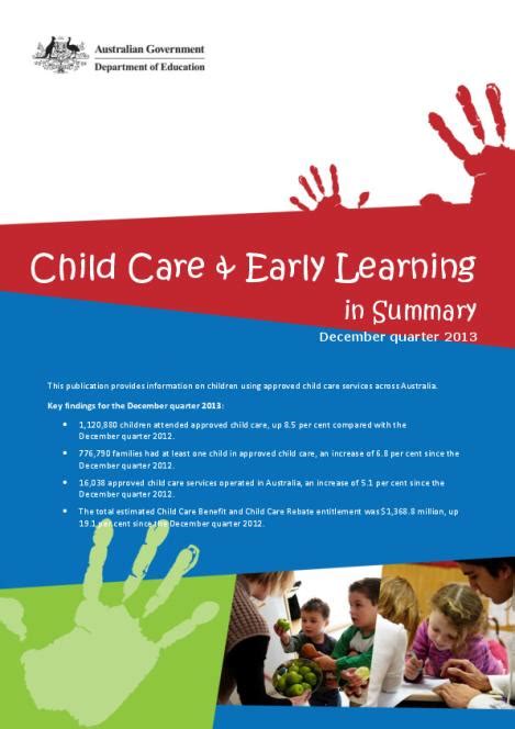 Child Care And Early Learning In Summary December Quarter 2013