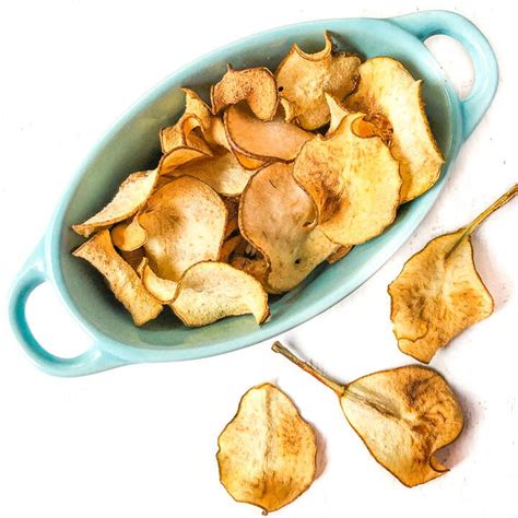 Pear Chips In The Oven Or Air Fryer Easy And Healthy Snack Recipe