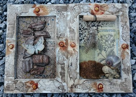 Vintage Handmade Mixed Media Altered Book