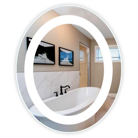 Oval Wall Mounted Bathroom Mirror Semis Online