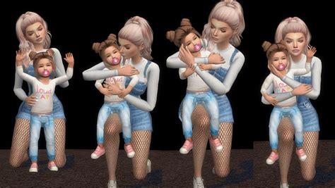 Lynxsimz — Toddler And Me Pose Pack 7 Total Poses 14 Poses Sims 4