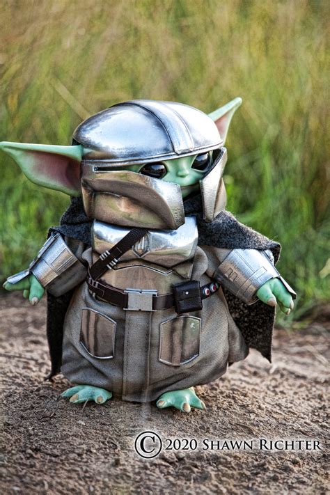 Armored Baby Yoda From The Mandalorian Media Chomp