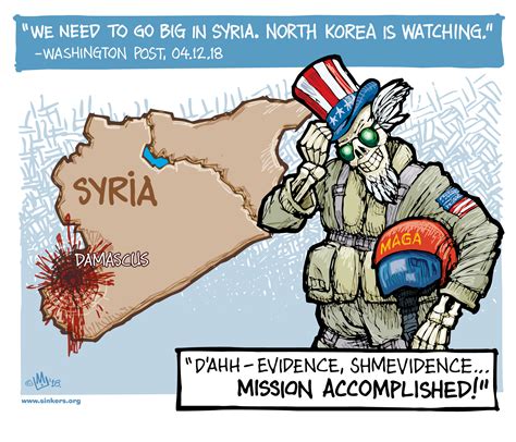 Mike Flugennock Political Cartoons Chemical Weapons
