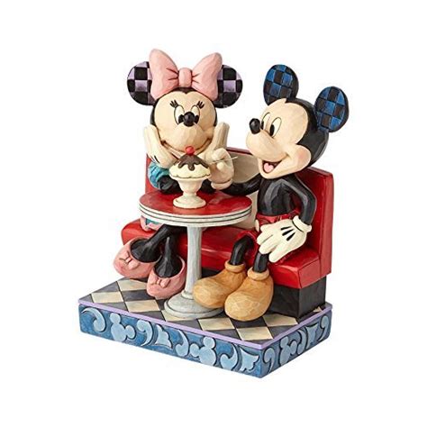 Jim Shore Disney Traditions Mickey And Minnie Mouse In The Soda Sh