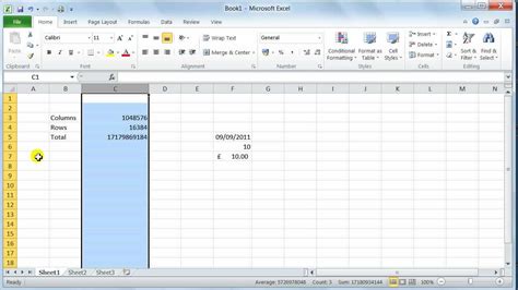 Microsoft Excel 2010 environment user interface - Tutorial 1b - YouTube