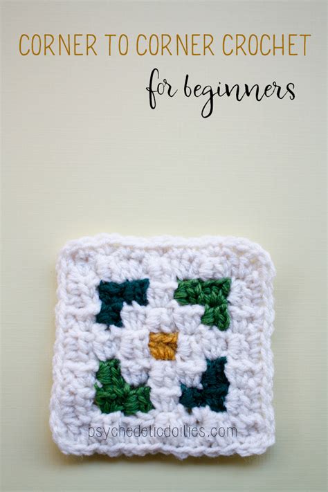 Corner To Corner Crochet For Beginners Psychedelic Doilies