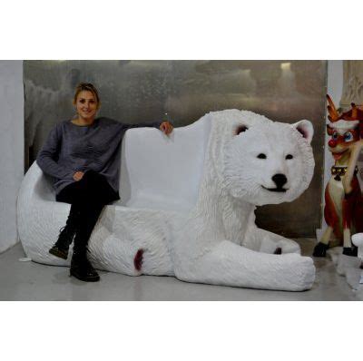 30 x 94 x 46 1/2 in. Ours blanc banc | Ours blanc, Animaux, Animaux exotiques