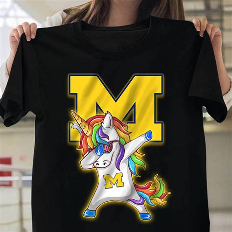 Unicorn Dabbing University Of Michigan Shirt Hoodie And Sweater
