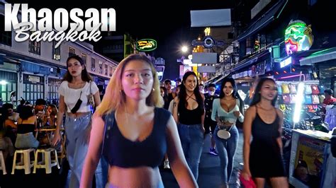 Khaosan Road Bangkok Nightlife 2022 Youtube