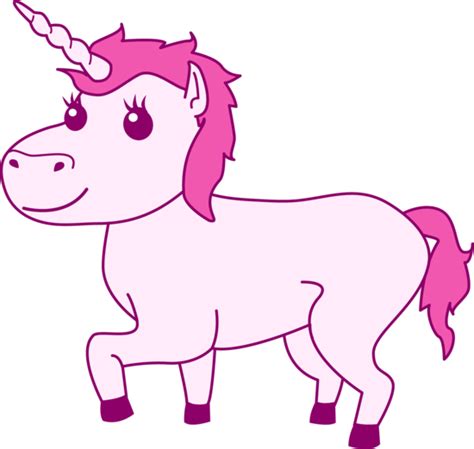 Easy Simple Unicorn Drawing Clip Art Library