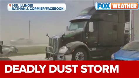 Several Dead After Dust Storm Causes Pile Up On I 55 In Illinois Youtube