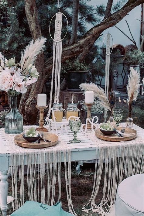 64 Boho Chic Wedding Table Settings To Get Inspired Weddingomania