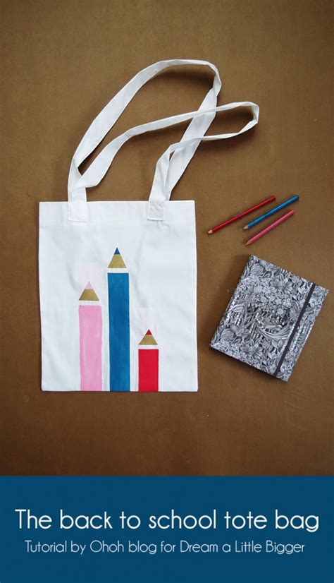Diy Painted Back To School Tote Bag Indie Crafts