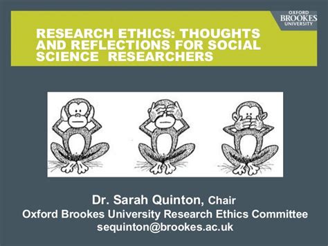 Research Ethics Overview For Social Science Researchers