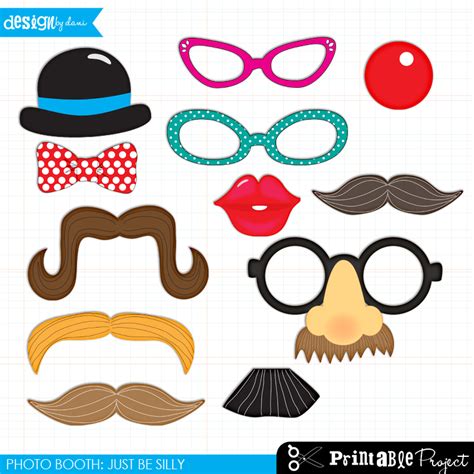 Best Images Of Fun Photo Booth Printables Printable Disguise Kit
