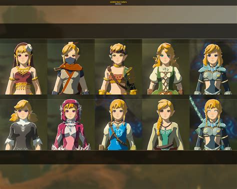 Linkle Eye Colors The Legend Of Zelda Breath Of The Wild Wiiu Mods