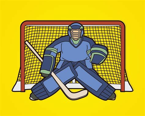 Ice Hockey Player Goalkeeper 2289378 Vector Art At Vecteezy