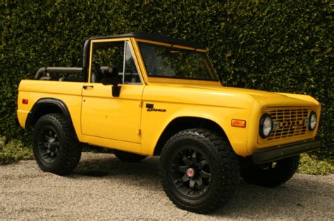 Ford Bronco Convertible 1973 Yellow For Sale U15glq88918 Bronco Early