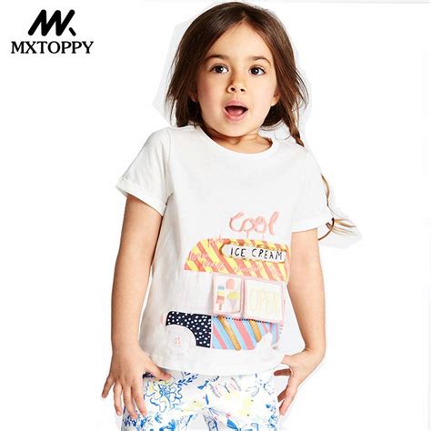 Mxtoppy Summer Kid T Shirt Children Clothing Boys And Girls T Shirts