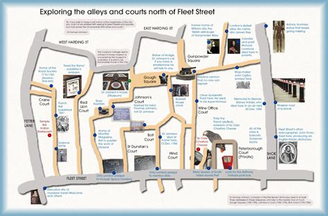 Graphic The Historic Alleyways Of Fleet Street Londonist