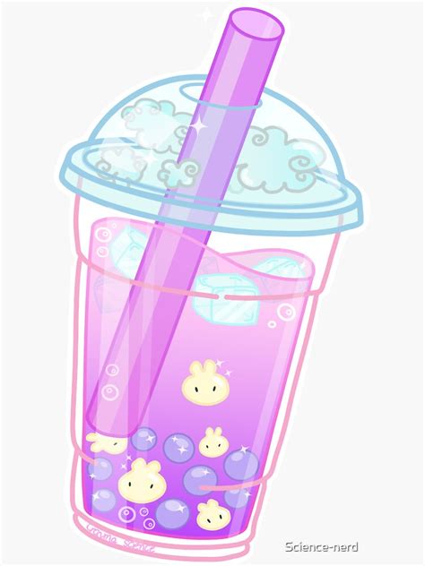 Bunny Bubble Tea Cute And Pastel Sticker For Sale By Science Nerd