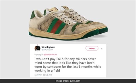 Ridiculous Guccis Dirty Sneakers Sold For 870 Trolled Online