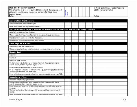 Creating a checklist using microsoft word. 8 Check Off List Template Excel - Excel Templates - Excel Templates