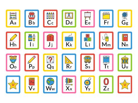 Alphabet Flash Card Vector Art Icons And Graphics For Free Download