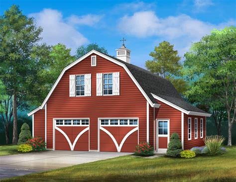 Sadie Barn Style Loft Garage Plan 059d 6109 House Plans And More