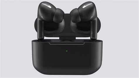 Active noise cancellation, off and transparency mode. AirPods Pro Black 3D model MAX OBJ FBX STL