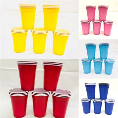 Colored Plastic Cups Plastic 50pcspack Shopee Philippines