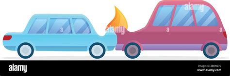 Front Car Accident Icon Cartoon Of Front Car Accident Vector Icon For
