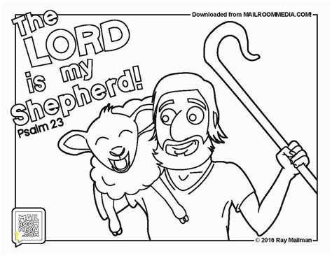 The Lord Is My Shepherd Coloring Page Divyajanan