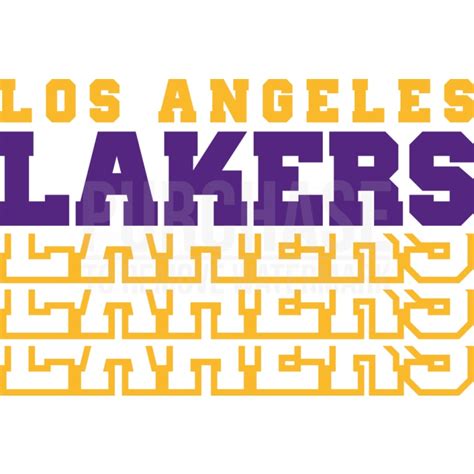 Los Angeles Lakers Svg Nba Basketball Team T Shirt Svg Design Cut